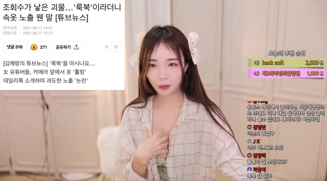 룩북불편충한테 일침넣는 누나