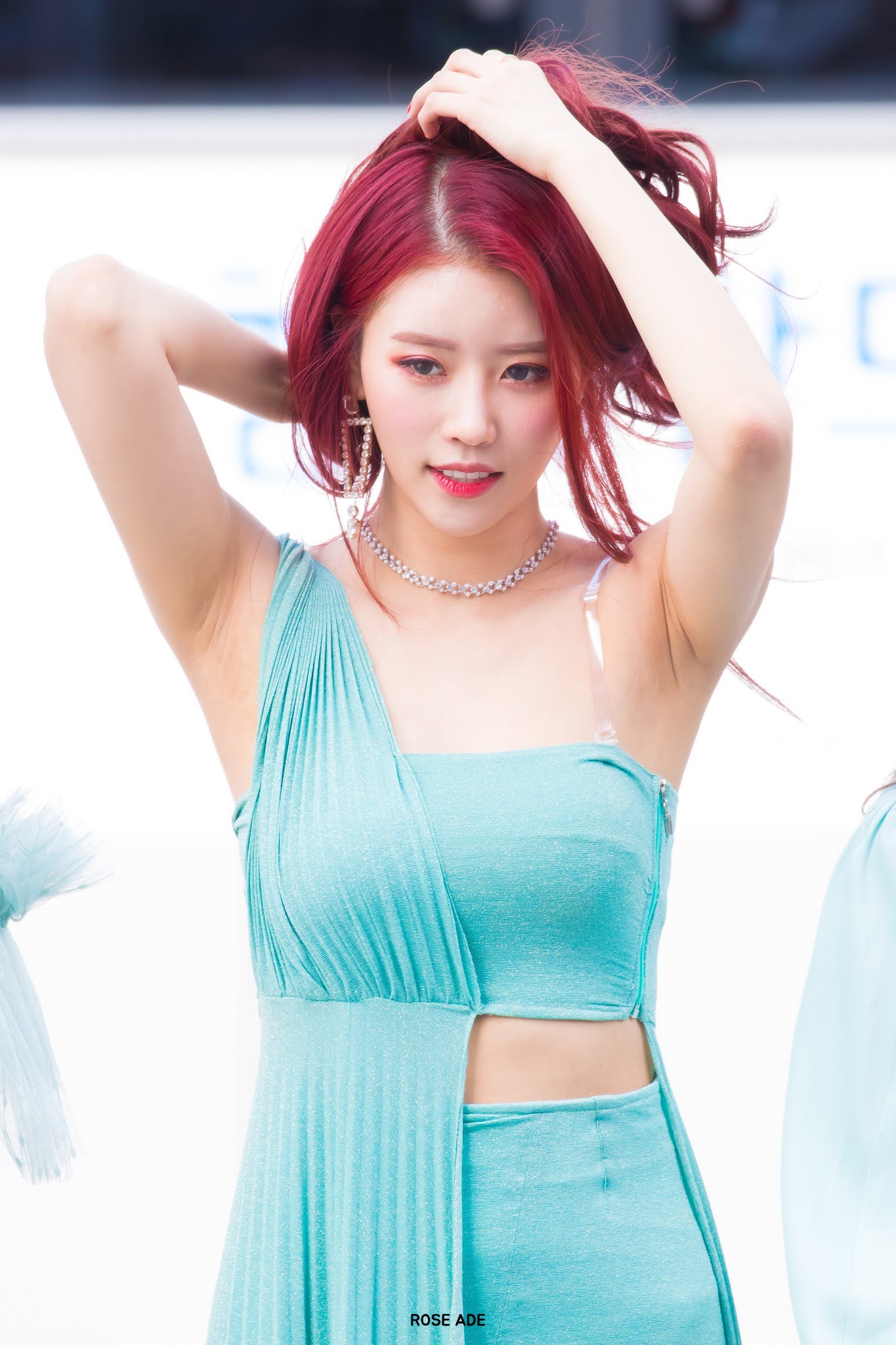 Goddess outfit, red-haired Mi-Joo.