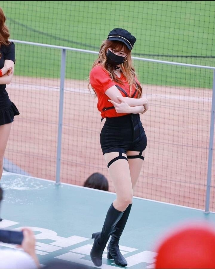 Nice cheerleader outfit.