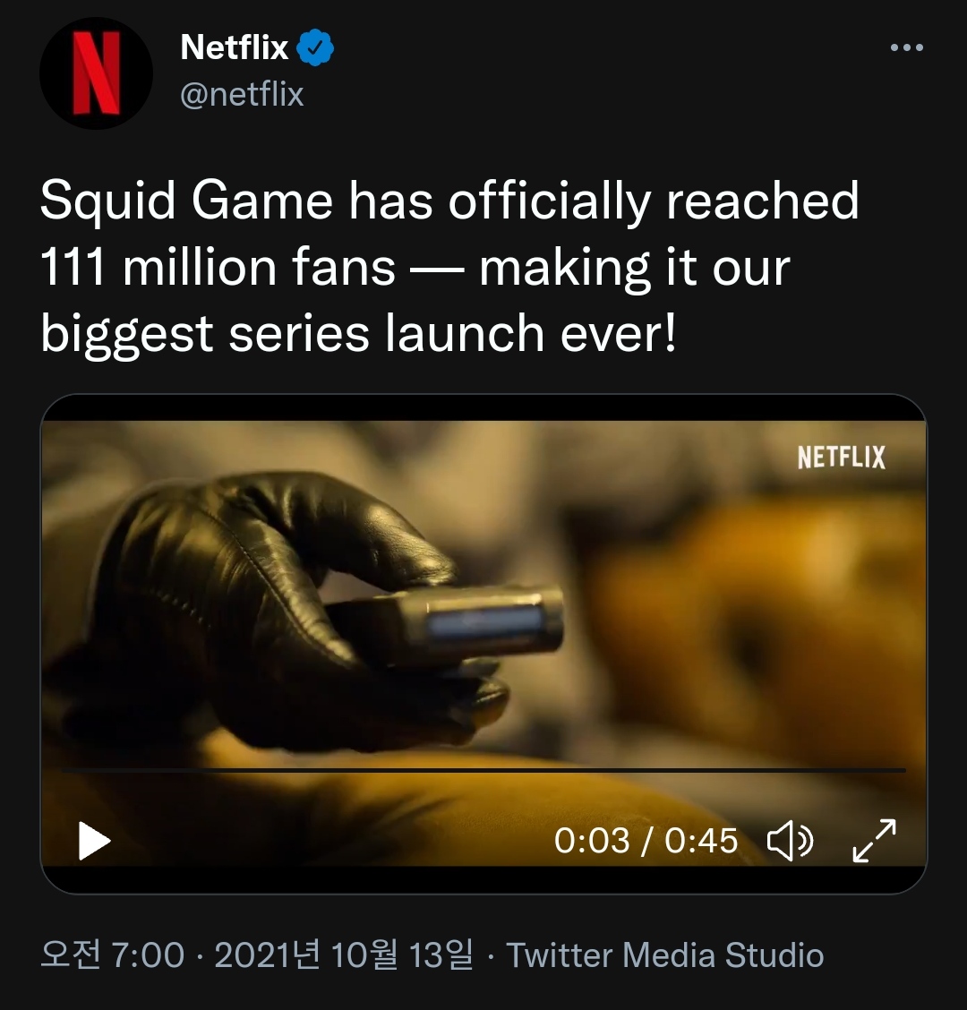 Netflix squid game set a new record.