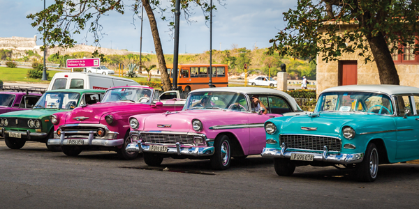 The reason why classical cars are often seen on the streets of Cuba.