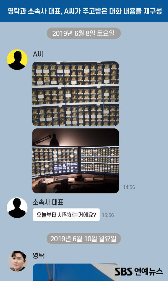 I knew that Youngtak was buying music.Looking at the group chat,