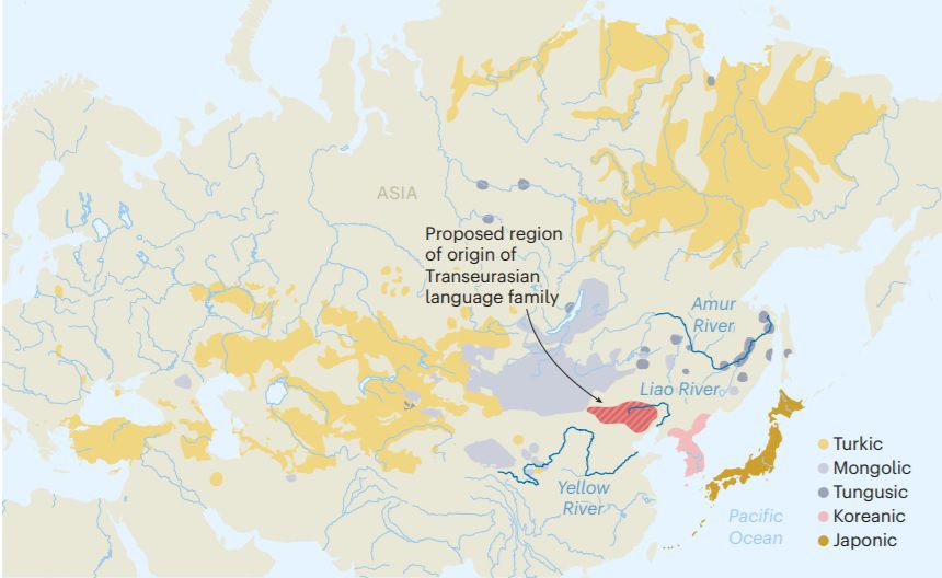 The origin of Korean is Yoha farmers in northeastern China.