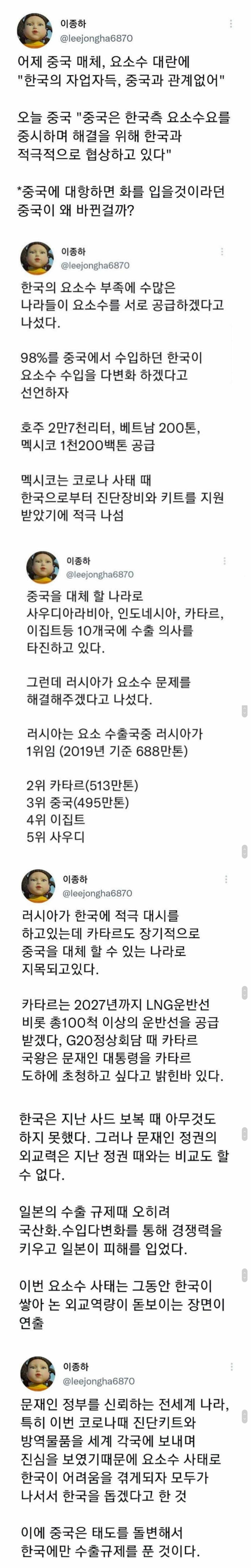 중국 요소수 사태