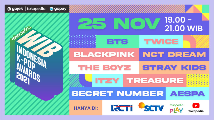 Indonesian KPOP Awards lineup.