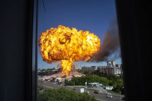 러시아 주유소 폭발 사고