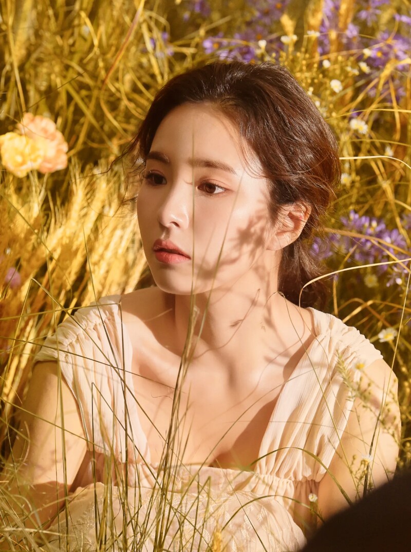 Shin Sekyung's dress dug in the field of reeds.