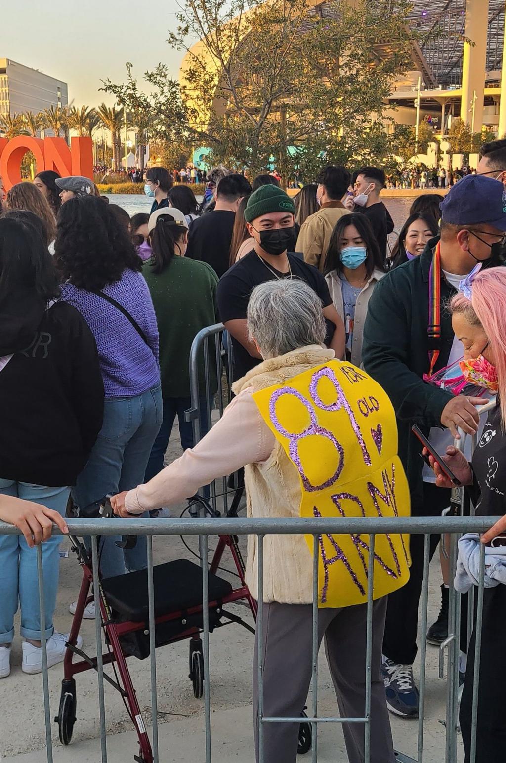 89-year-old ARMY who attended the BTS concert.