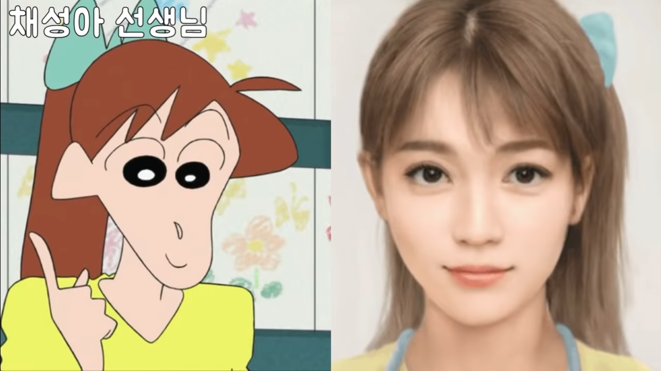 Ai's live-action of Shin Chan characters.