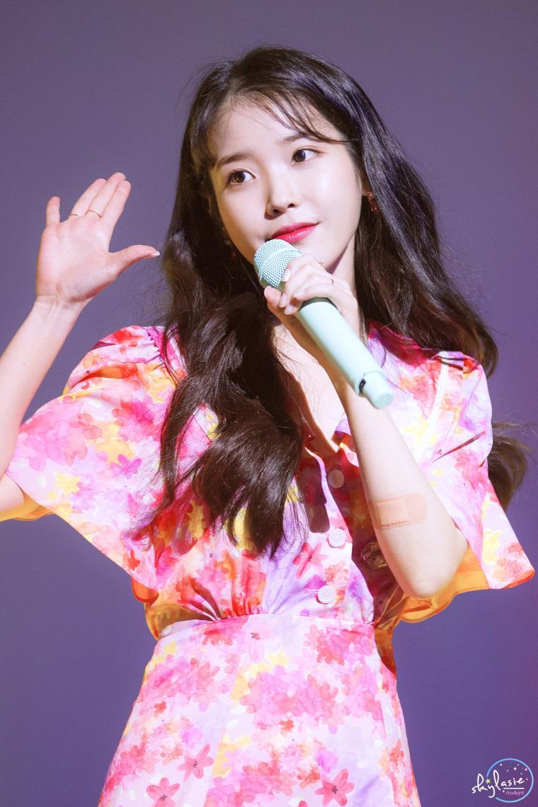 Flower-patterned IU.