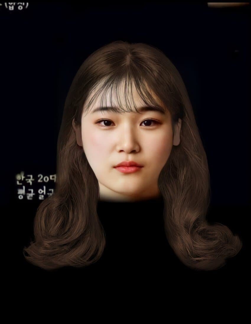 韓国 20代 女性 平均 顔jpg