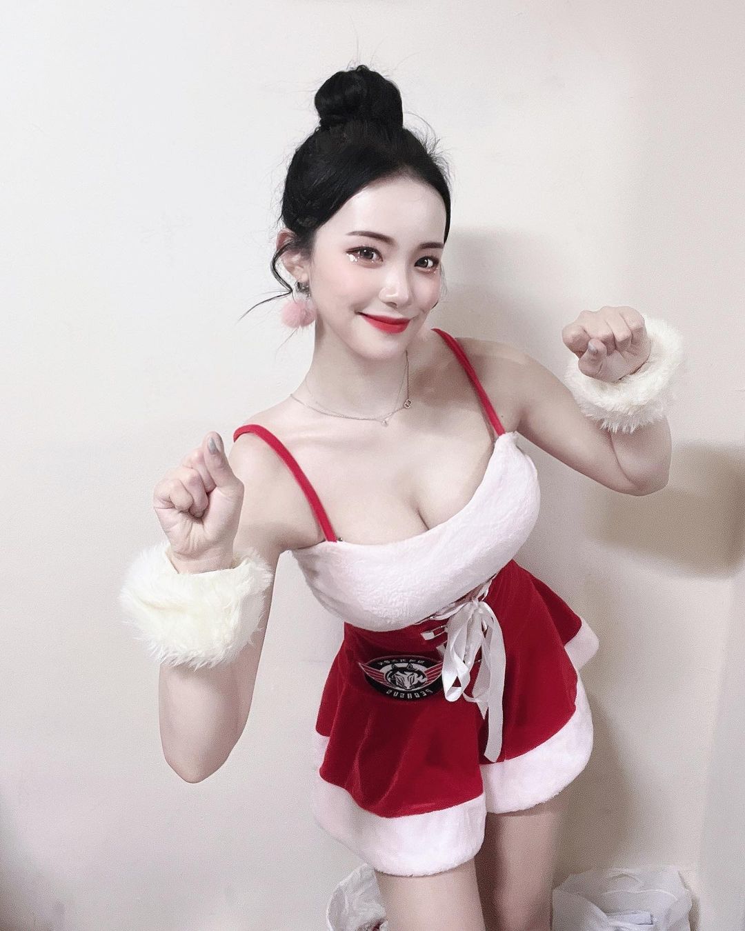 Cheerleader Lee Da Hye from Santa.