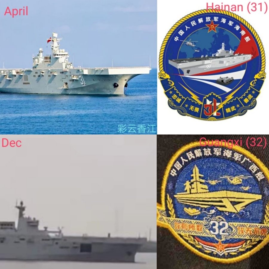 2021년 취역한 중국군 해군 함정들