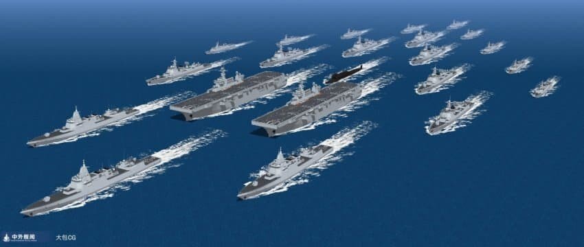 General summary of warships in the Chinese Navy in 2021.