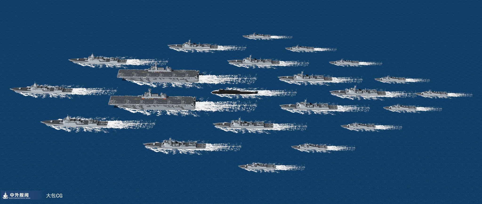 General summary of warships in the Chinese Navy in 2021.