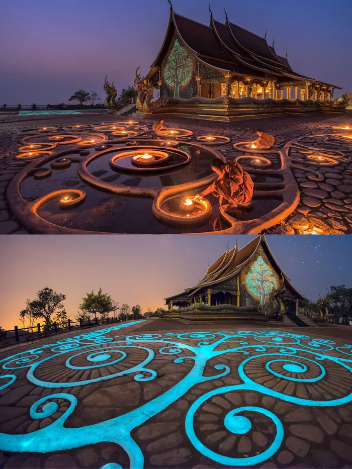 태국에 있는 와트 시린드혼 와라람 푸 프라오 사원