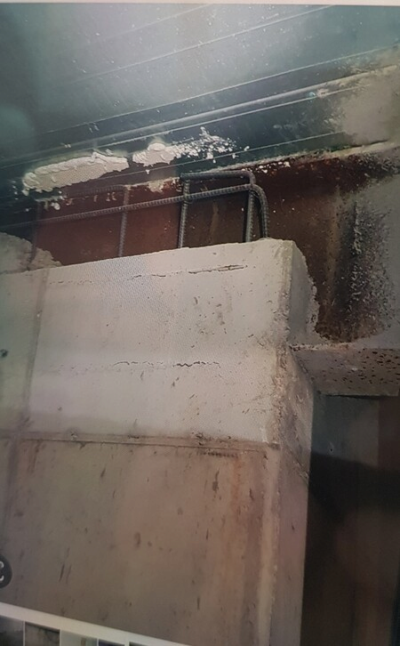 사고난 광주 아이파크 아파트 지하층사진