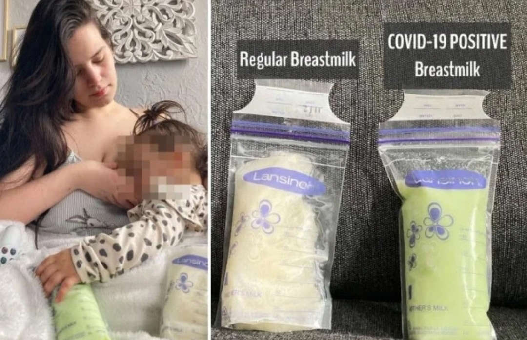 After COVID-19, the color of breast milk changed to light green.
