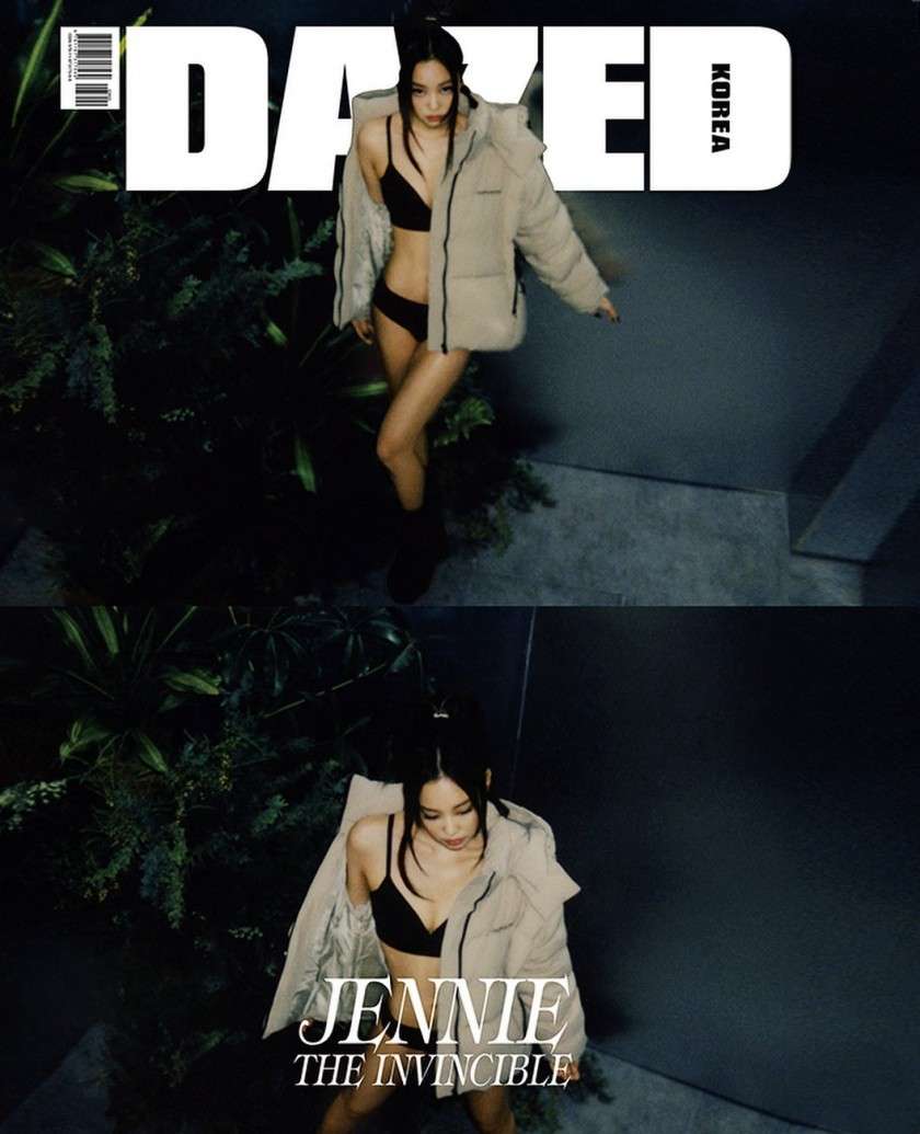 BLACKPINK's Jennie Calvin Klein Underwear pictorial DAZED magazine cover.