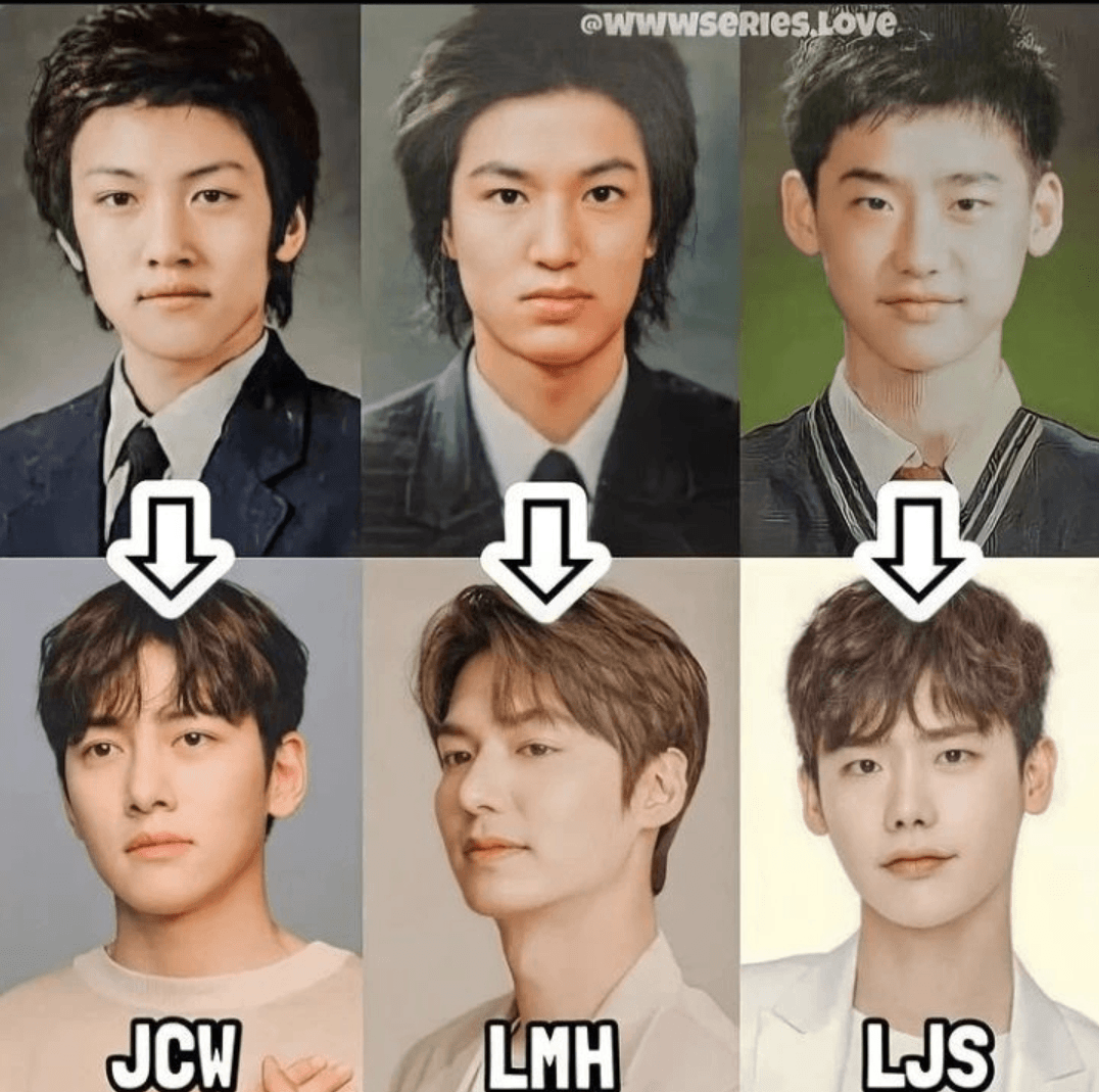 Male celebrities when they were young.jpg