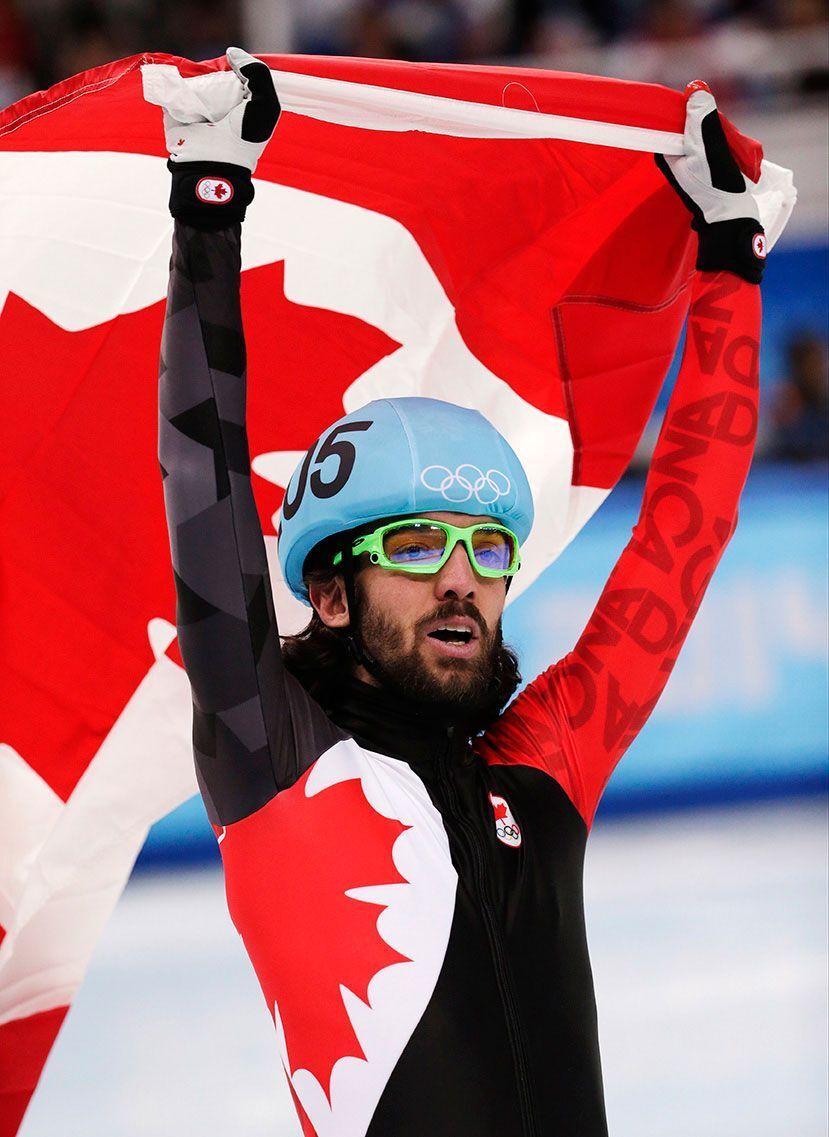 Charles Hamelin wins 5 consecutive medals at the Olympics.jpg