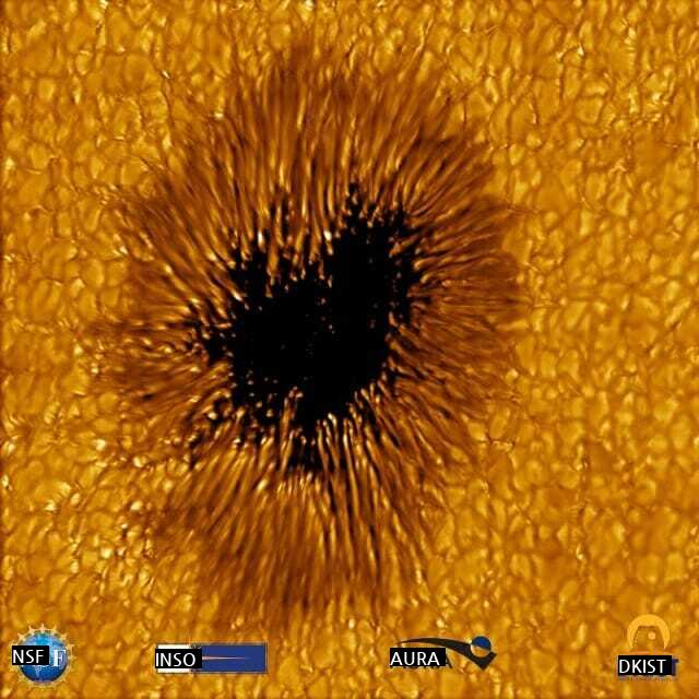 高画質で撮った太陽の黒点