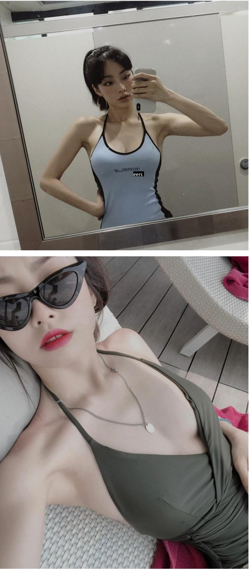Good. Director Lee Mina's swimsuit selfie.
