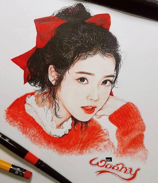 High quality IU fan art JPG.