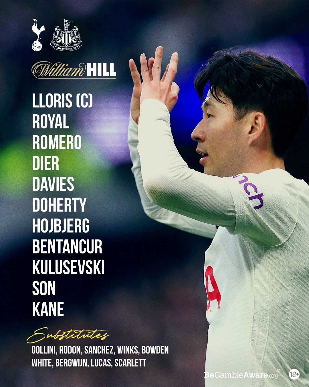 Tottenham Son Heung-min starts JPG