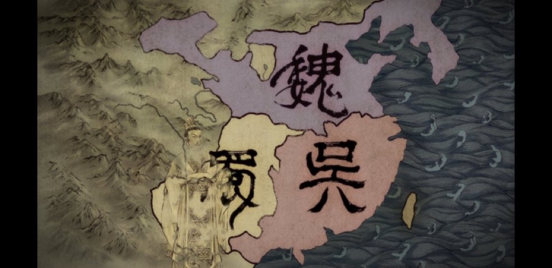 国内放映中の日本アニメ『三国志』地図