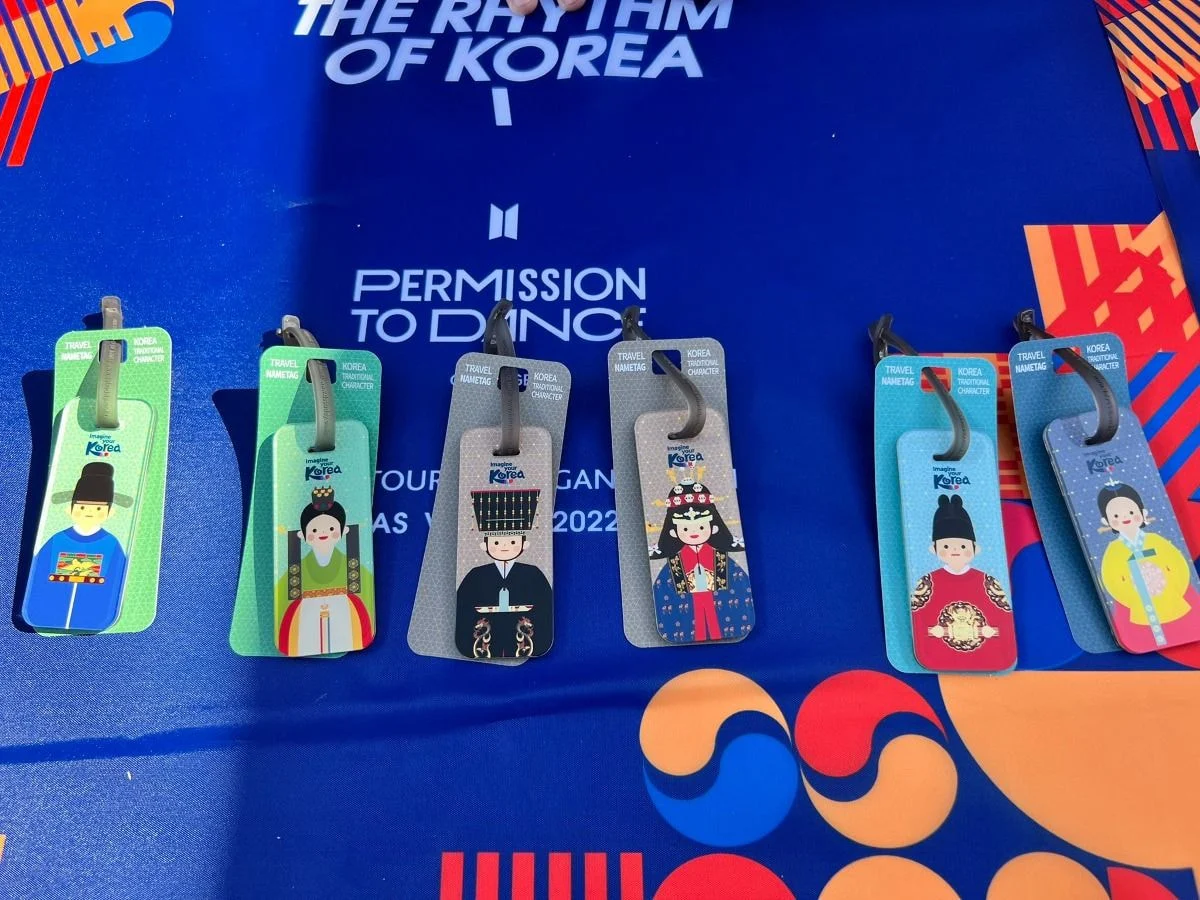 防弾ラスベガスコンサートに設置された韓服体験ゾーングッズFeat韓国観光公社
