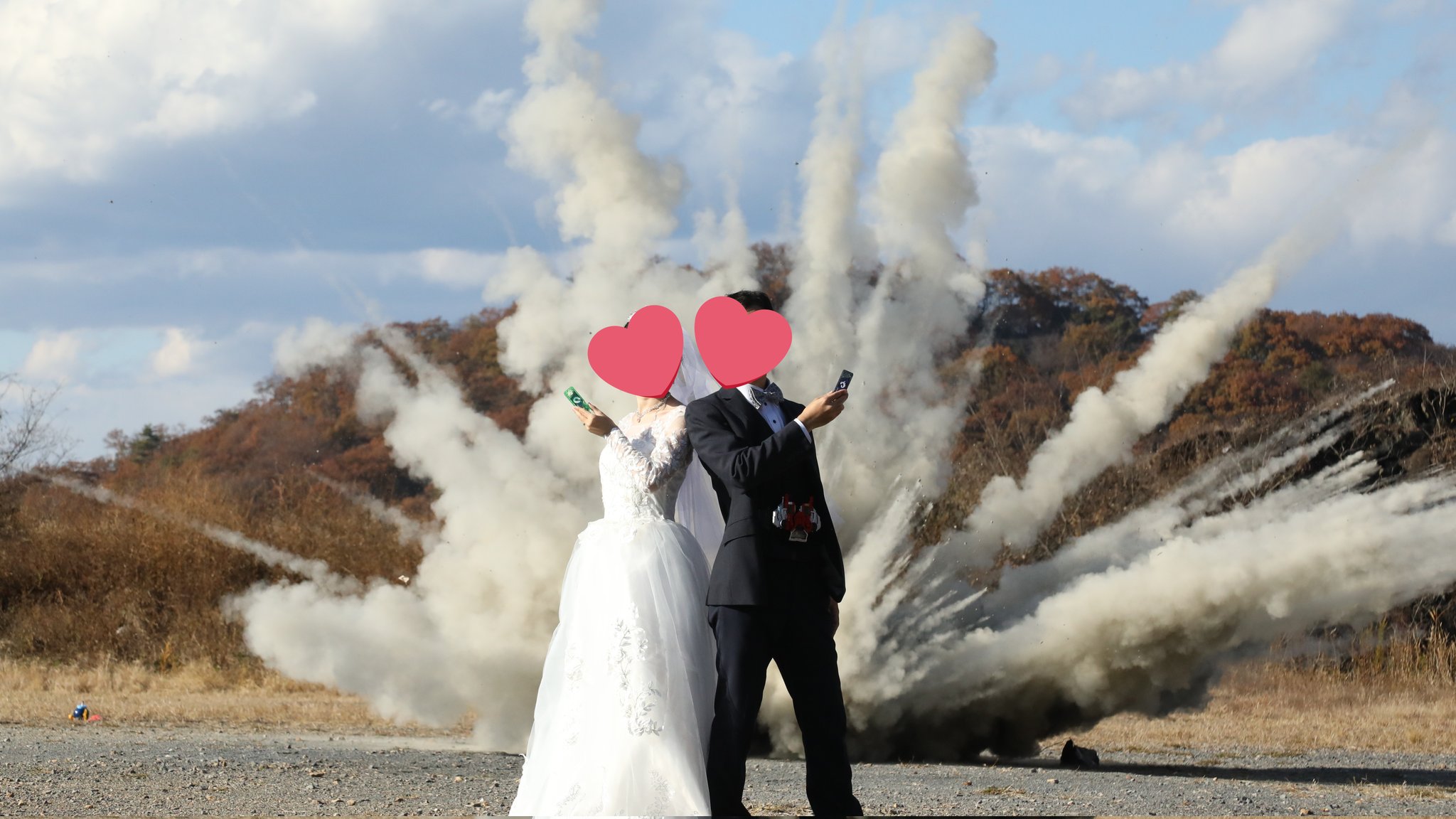특촬물 오타쿠 부부의 결혼 사진 촬영