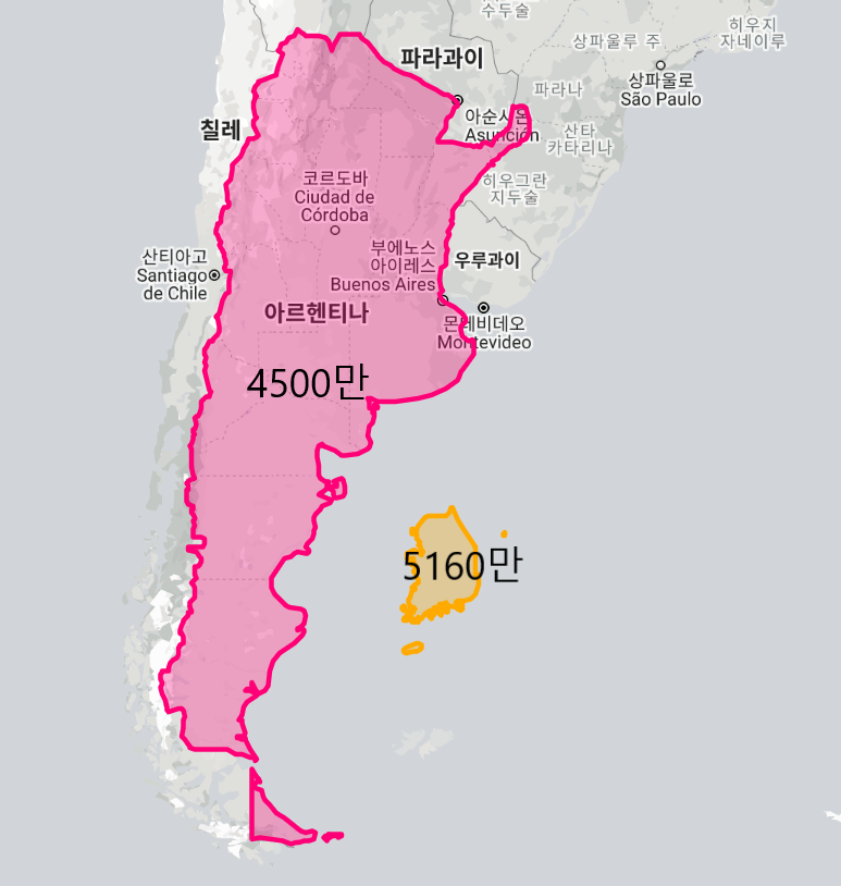 Is Korea really densely populated?