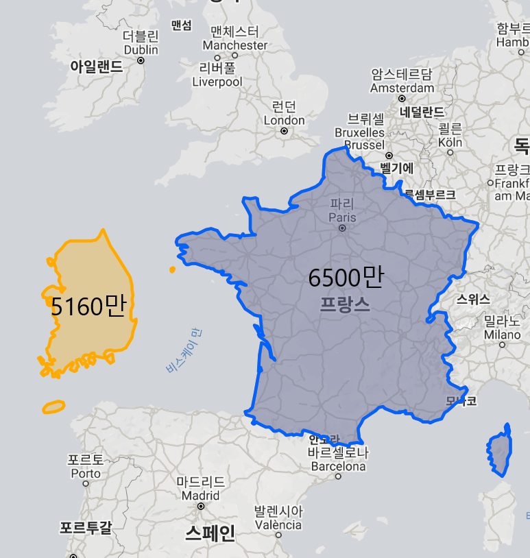 한국은 정말 인구밀도가 높을까?