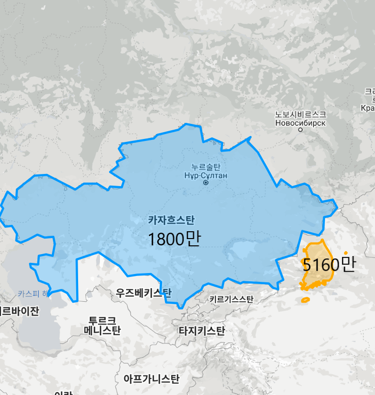 Is Korea really densely populated?