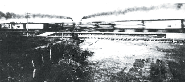 19世紀末の列車衝突ショー