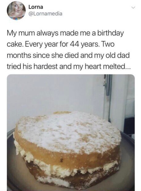 아버지가 해주신 케이크