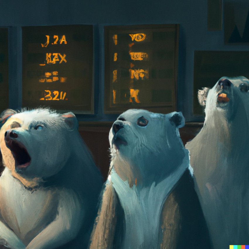人工知能よ！株式市場の絵を描いて！