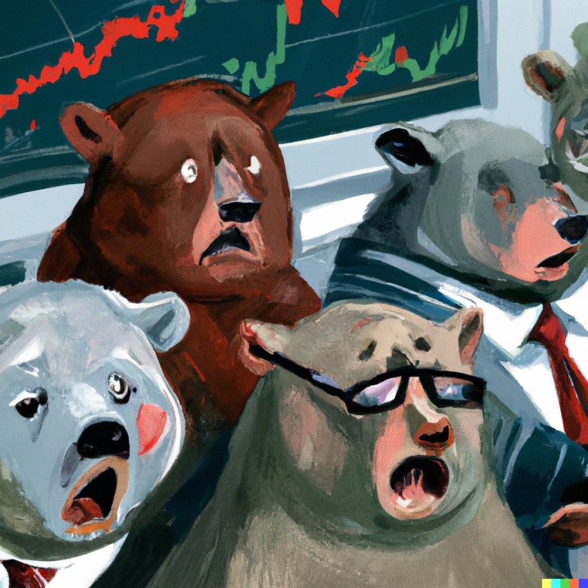 人工知能よ！株式市場の絵を描いて！