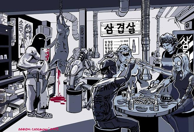 미국 일러스트레이터가 묘사한 서울.jpg