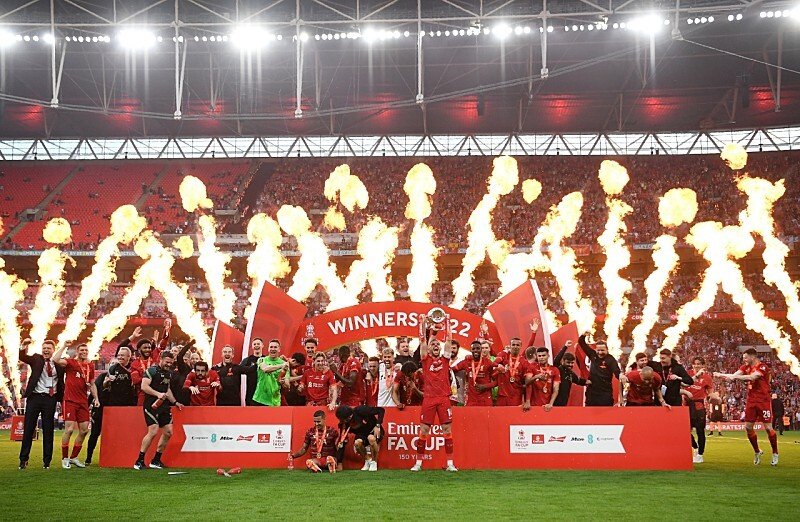 FA Cup, Liverpool Village Men, Locker Room After Winning FA Cup