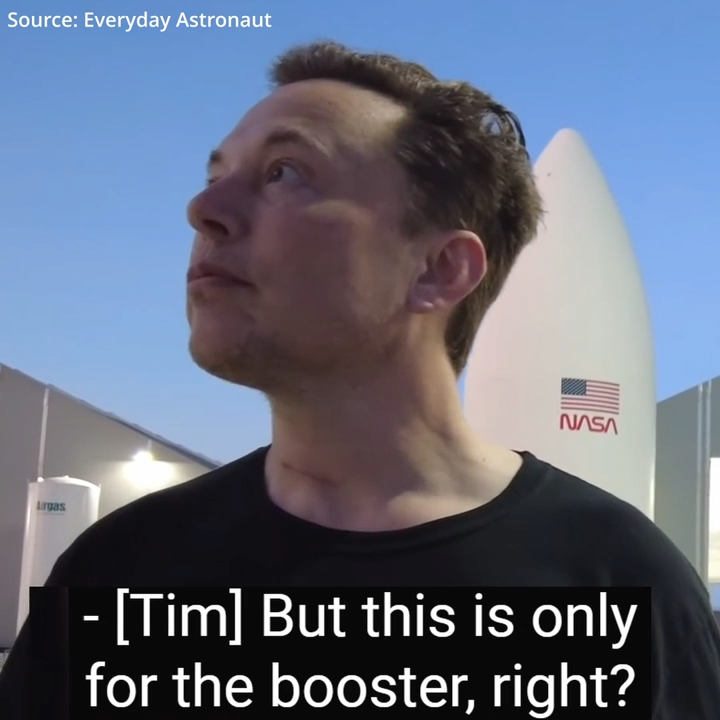 Elon Musk changed his rocket design after listening to YouTubers