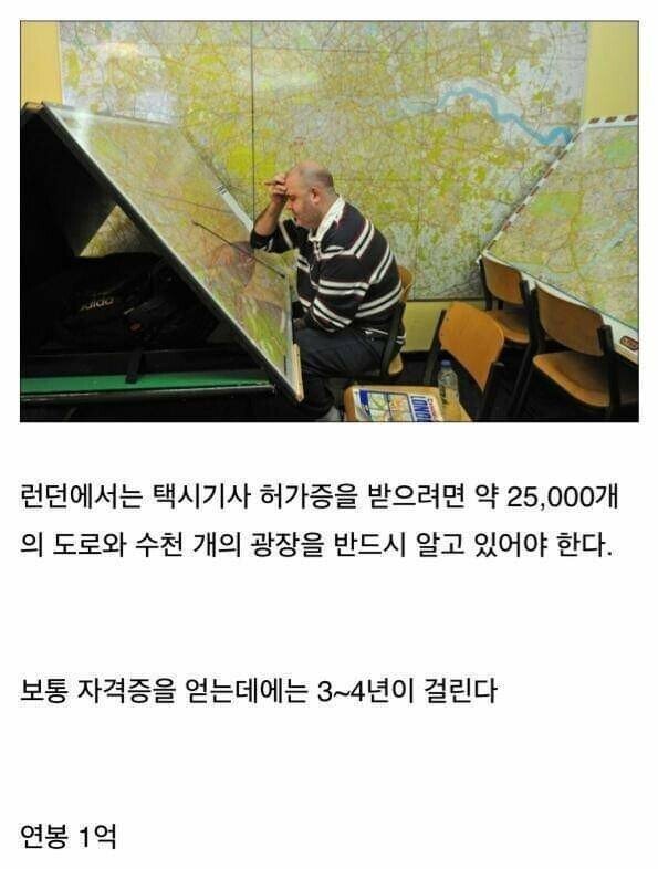London taxi driver pays 100 million won a year