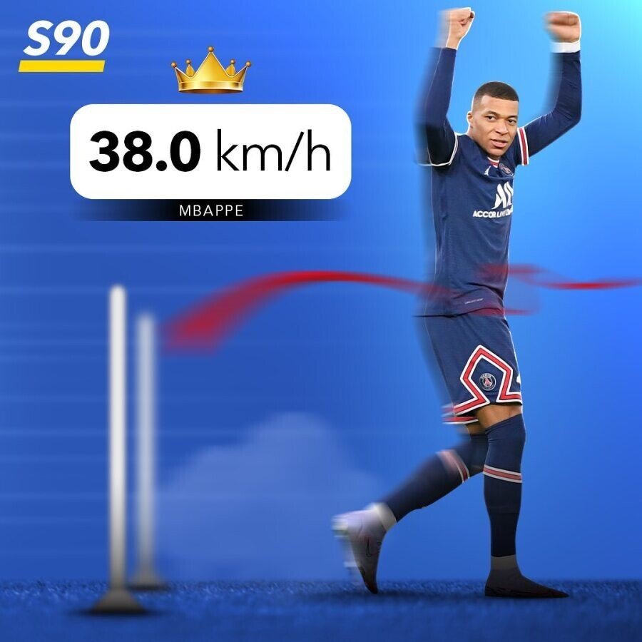 Mbappe's shocking moment. Speed gif