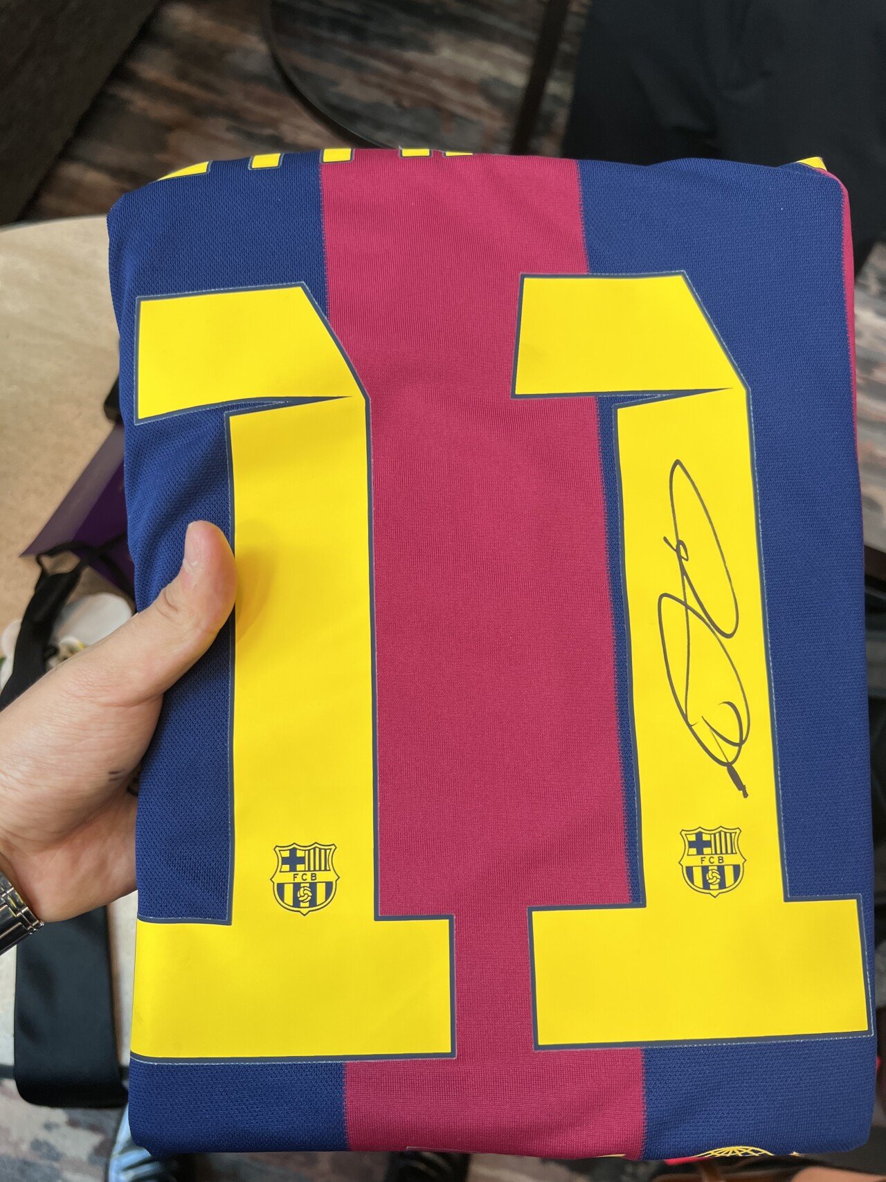 I got Neymar's autograph