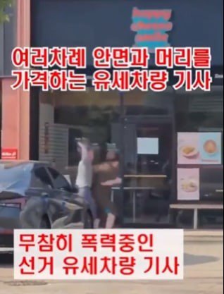 ㄷㄷ 여성 폭행하는 국힘 유세단