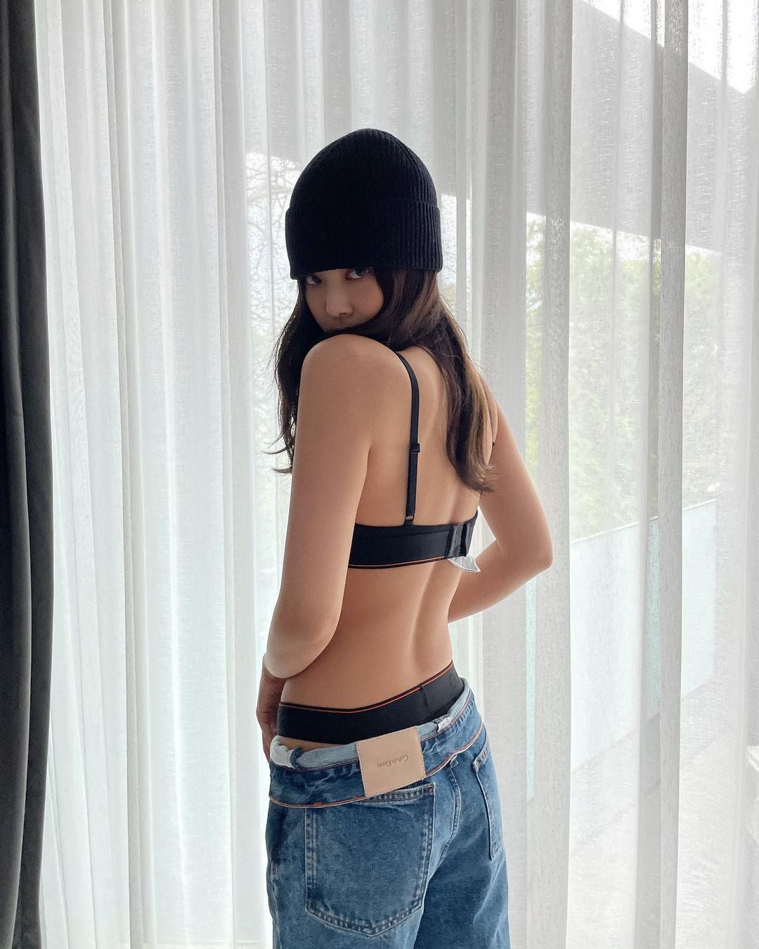 BLACKPINK Jennie Calvin Klein Underwear Clothes Shot