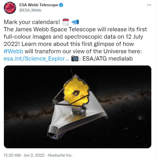 제임스 웹 우주망원경 근황