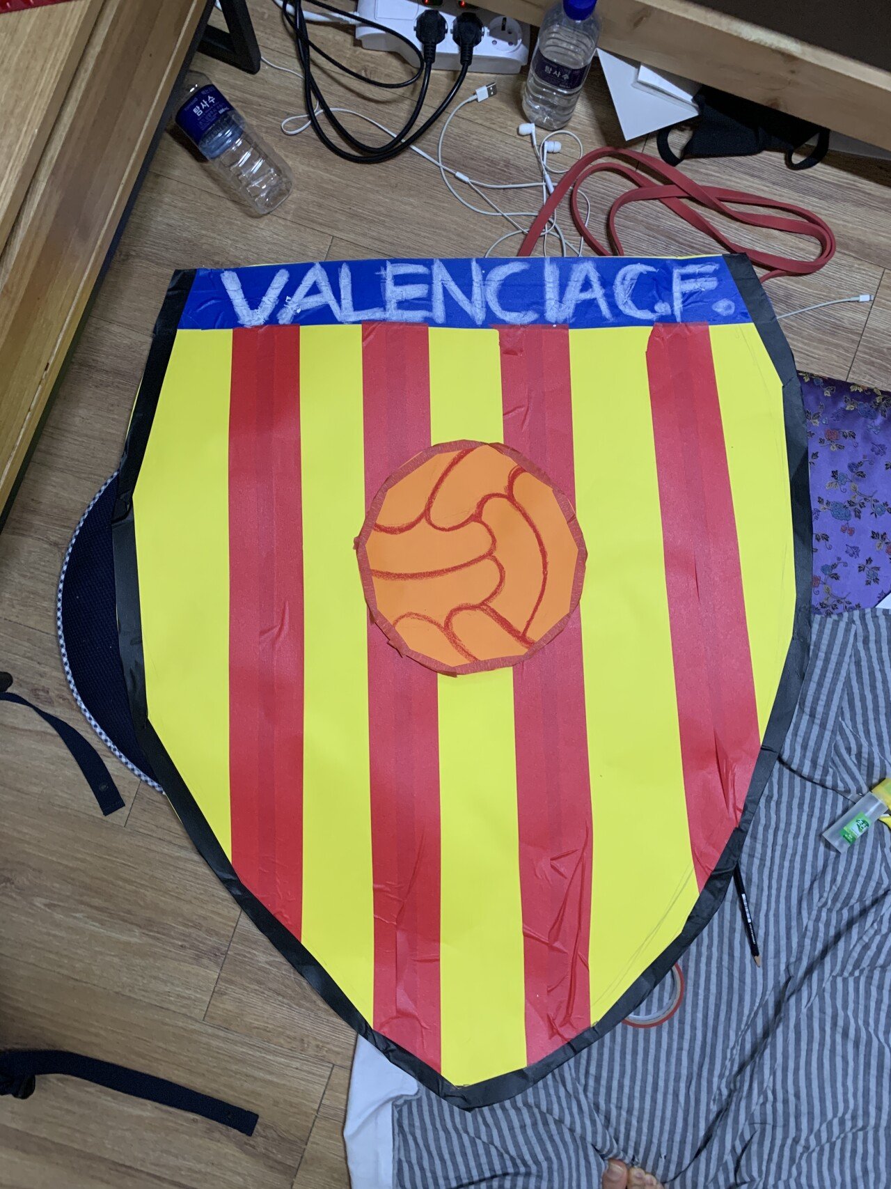 I dressed up as the emblem of Valencia CF