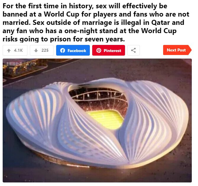 カタールW杯で未婚はセックス禁止であるJPG